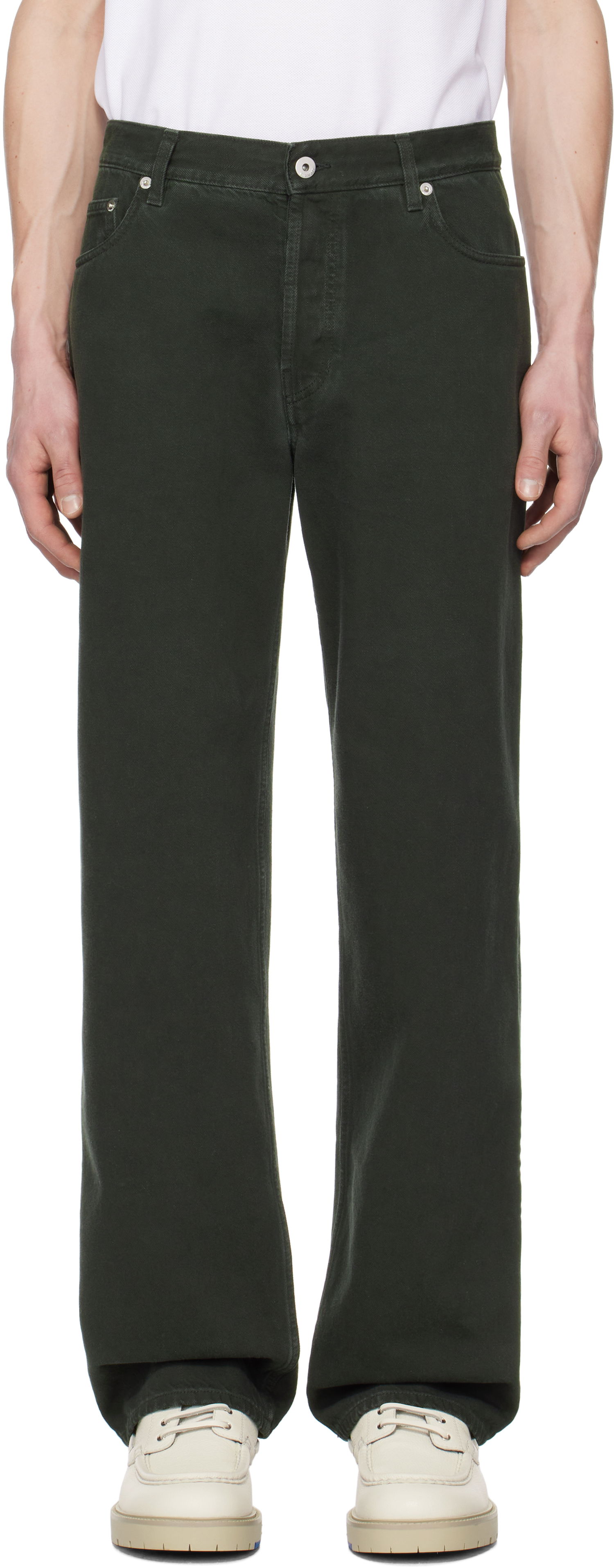 Džínsy Burberry Burberry Regular-Fit Jeans Zelené | 8101264, 0