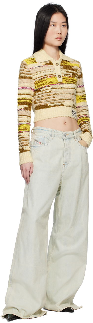 Sveter Moschino Moschino Jeans Cropped Pullover Polo Rôznofarebný | 251K10922, 3