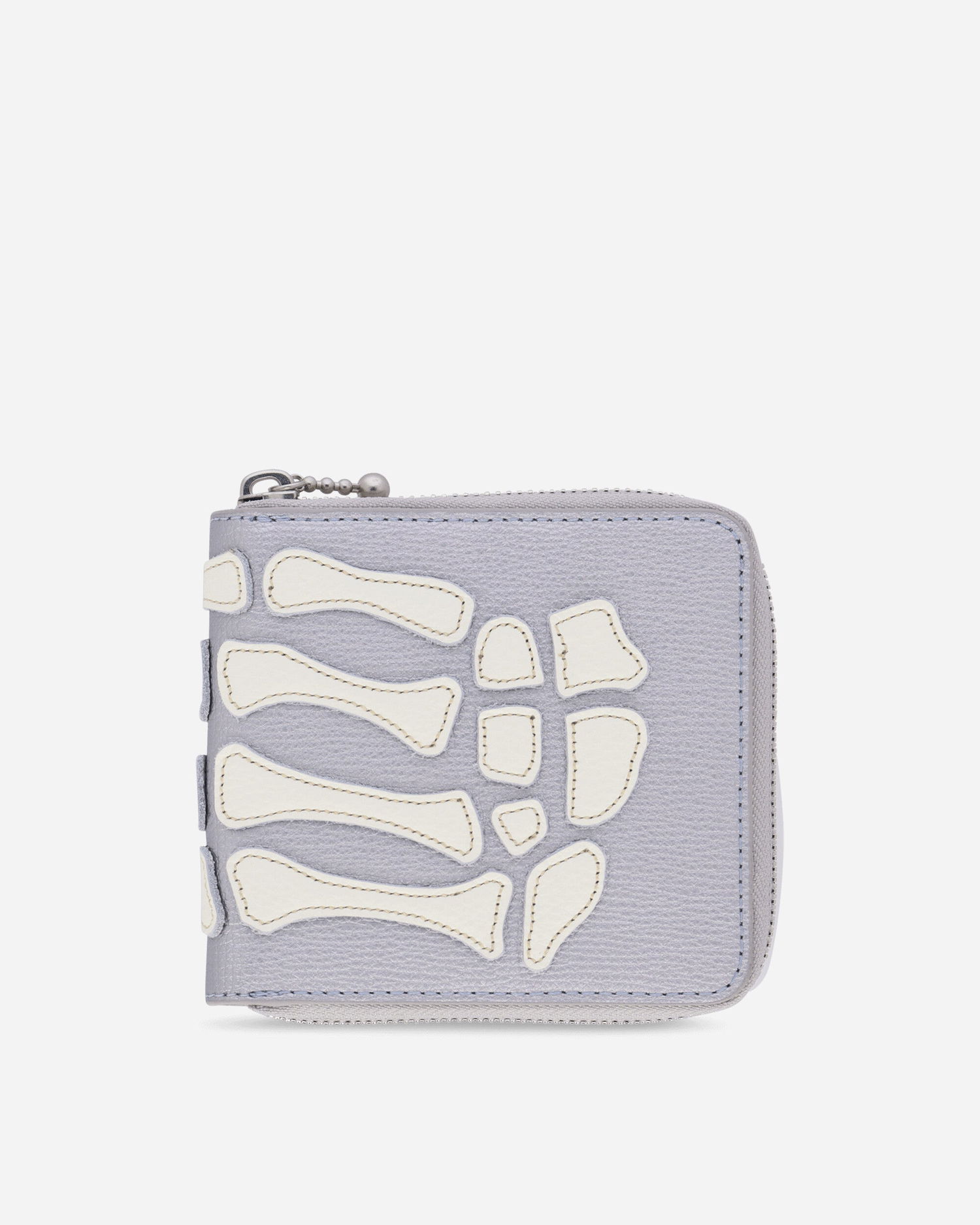Peňaženka KAPITAL Thumb Up Bone Band Zip Wallet Šedá | K2503XG523 SILVER, 0
