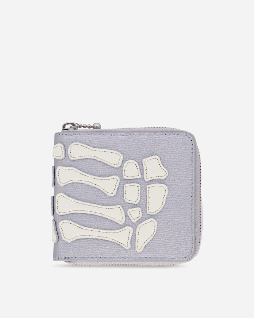 Peňaženka KAPITAL Thumb Up Bone Band Zip Wallet Šedá | K2503XG523 SILVER