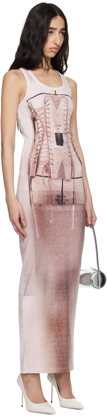 Šaty Jean Paul Gaultier Jean Paul Gaultier 'The Corset Trompe-L’oeil' Maxi Dress Ružová | 25/34-F-RO405-J582-260100, 1