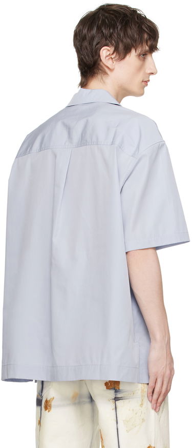 Košeľa Feng Chen Wang Feng Chen Wang Cutouts Shirt Modrá | FMS17SR04, 2