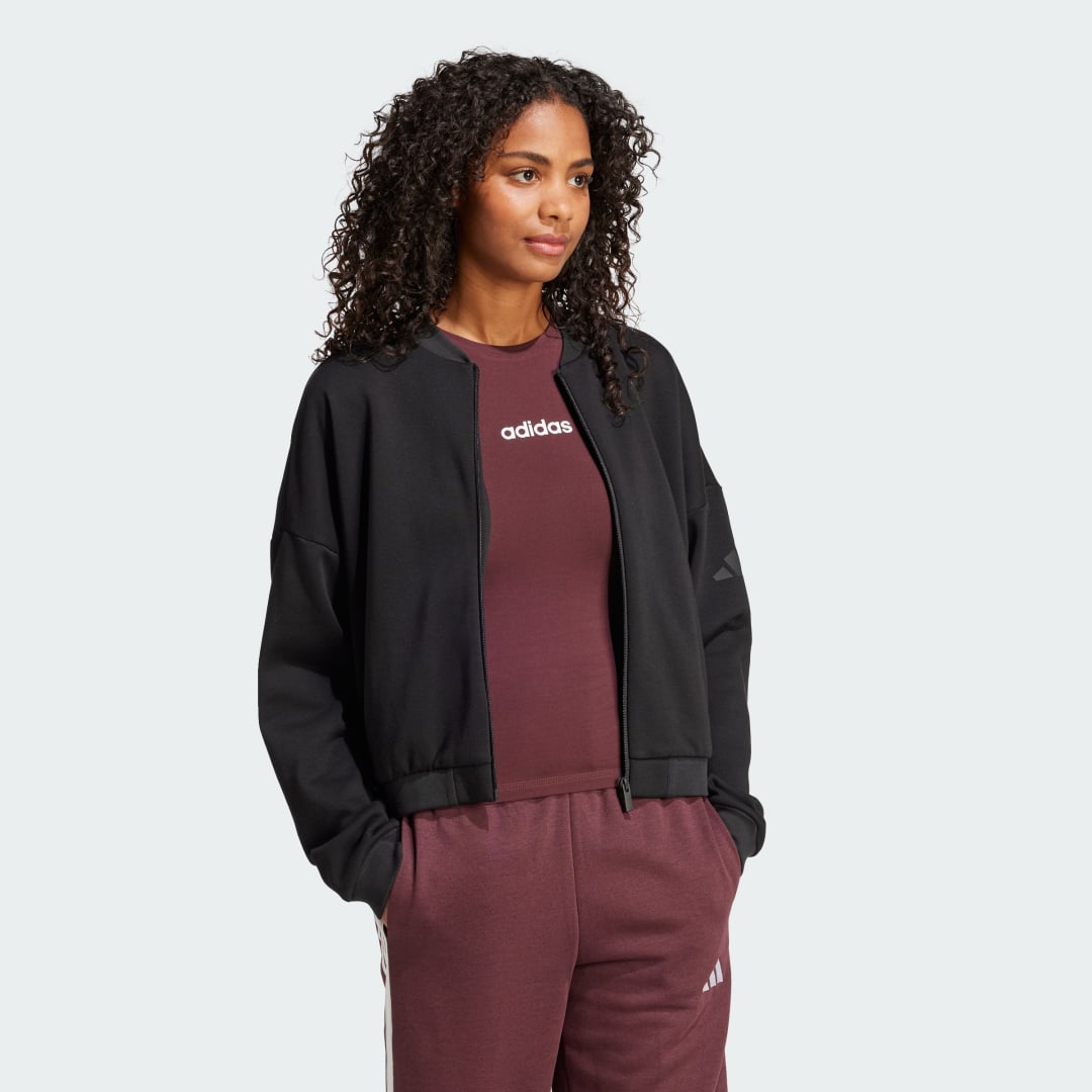 Mikina adidas Performance Logo Bomber Jacket Čierna | JD9965, 1