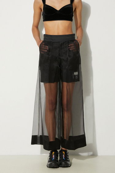Sukňa UNDERCOVER Undercover High Waist Sheer Overlay Shorts Čierna | UC1D1507.2, 0