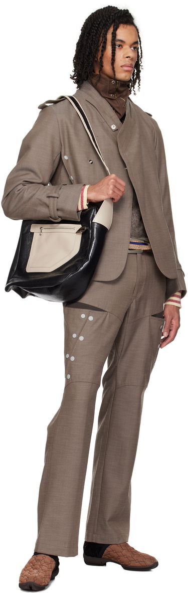 Taška cez rameno KIKO KOSTADINOV Kiko Kostadinov Deultum Leather Messenger Bag Čierna | KKSS25BG01-153, 3