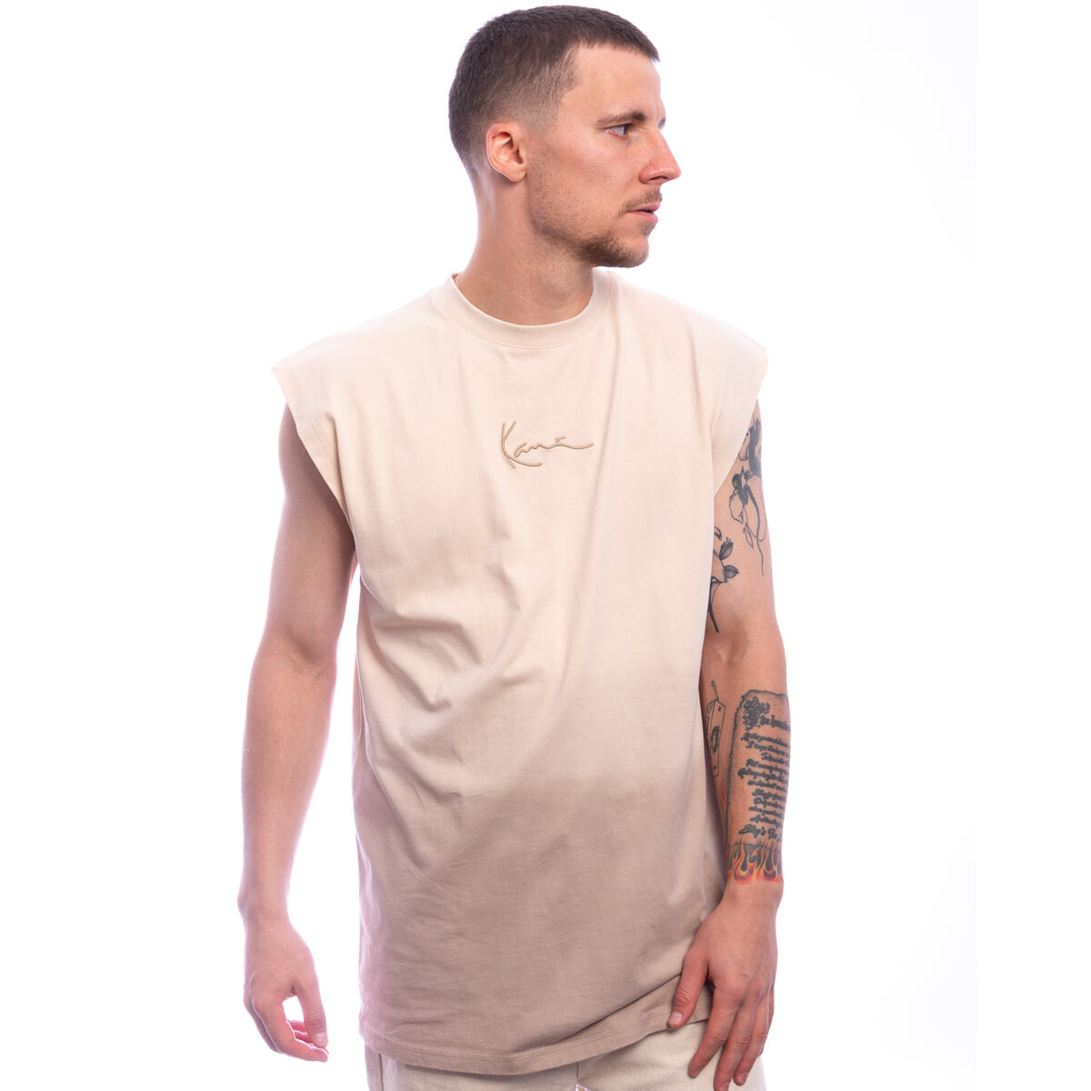 Tielko Karl Kani Signature Gradient Sleeveless T-Shirt Béžová | PD00005366, 0