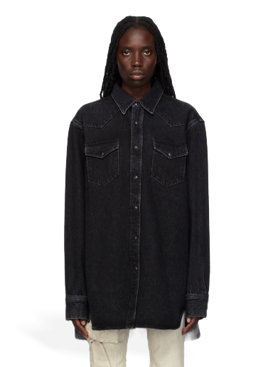 Košeľa Acne Studios Button-Up Denim Shirt Čierna | BB0514-