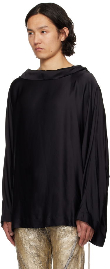 Sveter Rick Owens Rick Owens Hollywood Tunic Hoodie Čierna | RR01E5702 SCH, 3