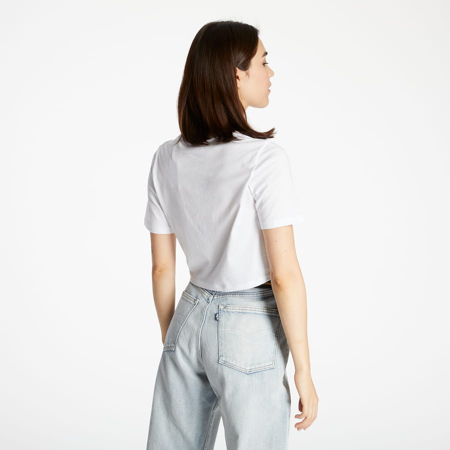 Crop Top Vans Flying V Crop Crew Sport T-Shirt Biela | VN0A54QUWHT, 1