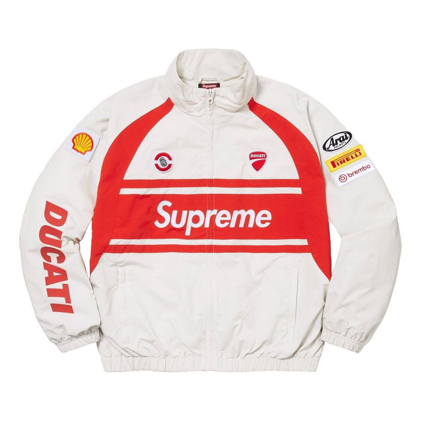 Vetrovka Supreme Supreme DUCATI Track Jacket Biela | SUP-SS24-276