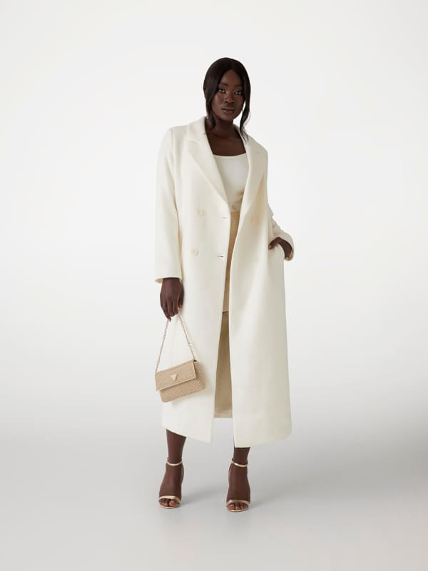 Long Wool-Blend Coat