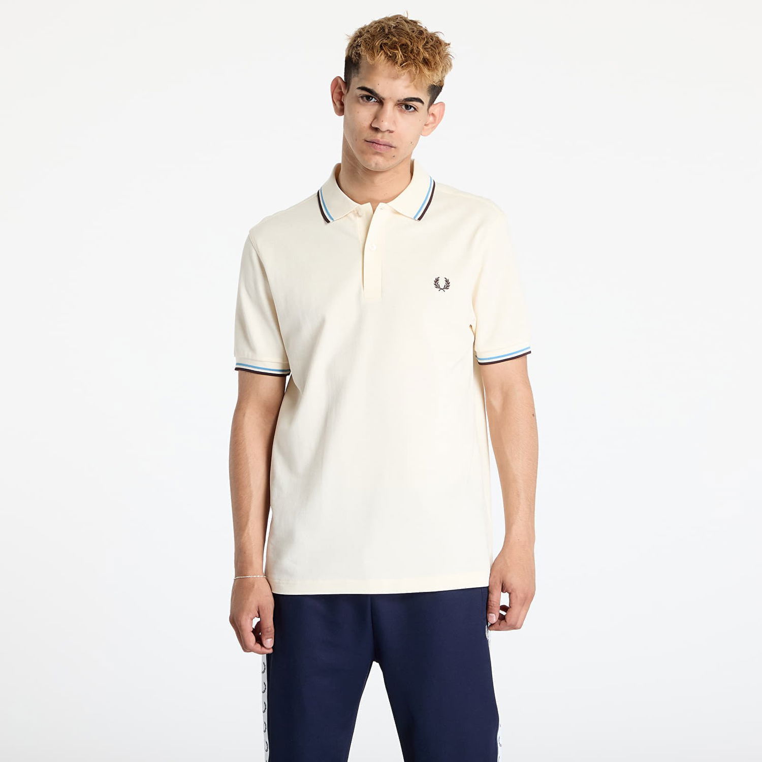 Polo tričko Fred Perry Fred Perry Twin Tipped Shirt Béžová | M3600 Y55, 0