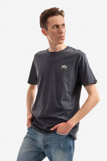Tričko Alpha Industries T-Shirt With Print Šedá | 188505.136, 0