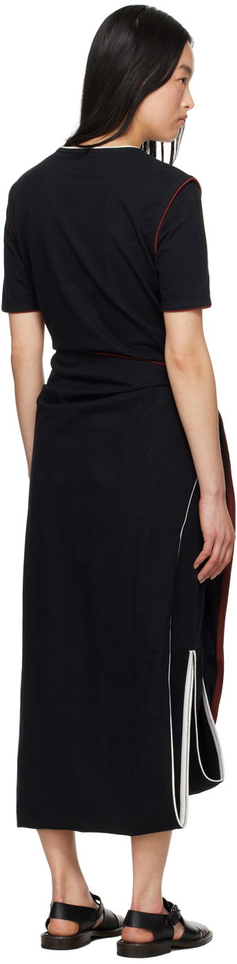 Šaty LEMAIRE Lemaire Wrap Midi Dress Čierna | DR1044 LJ1010, 2