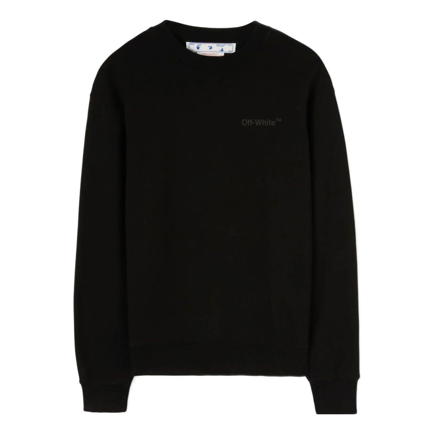 Sveter Off-White Printing Round Neck Sweatshirt Čierna | OMBA057C99FLE0091010, 0