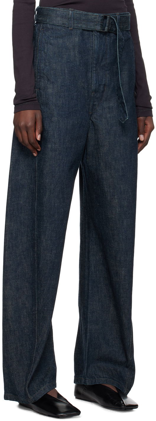 Džínsy LEMAIRE Twisted Belted Jeans Modrá | PA326 LD068, 1
