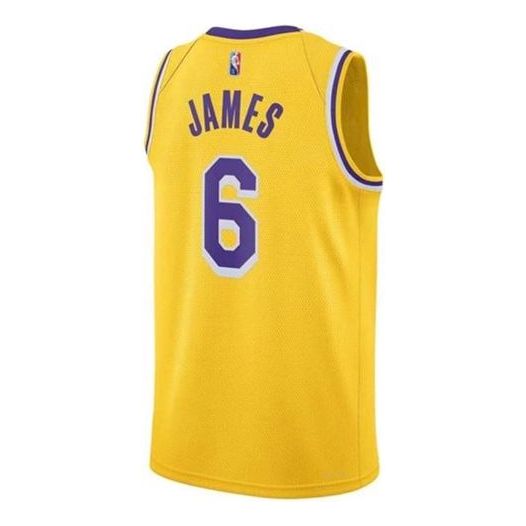 Dres Nike LA Lakers LeBron James #6 Basketball Jersey Žltá | DB3576-731, 0