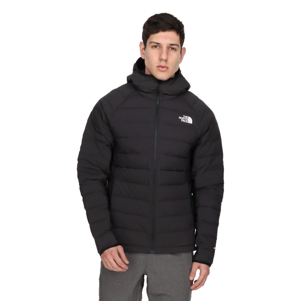 Prešívaná bunda The North Face Belleview Stretch Down Hoodie Čierna | NF0A7UJEJK31, 0