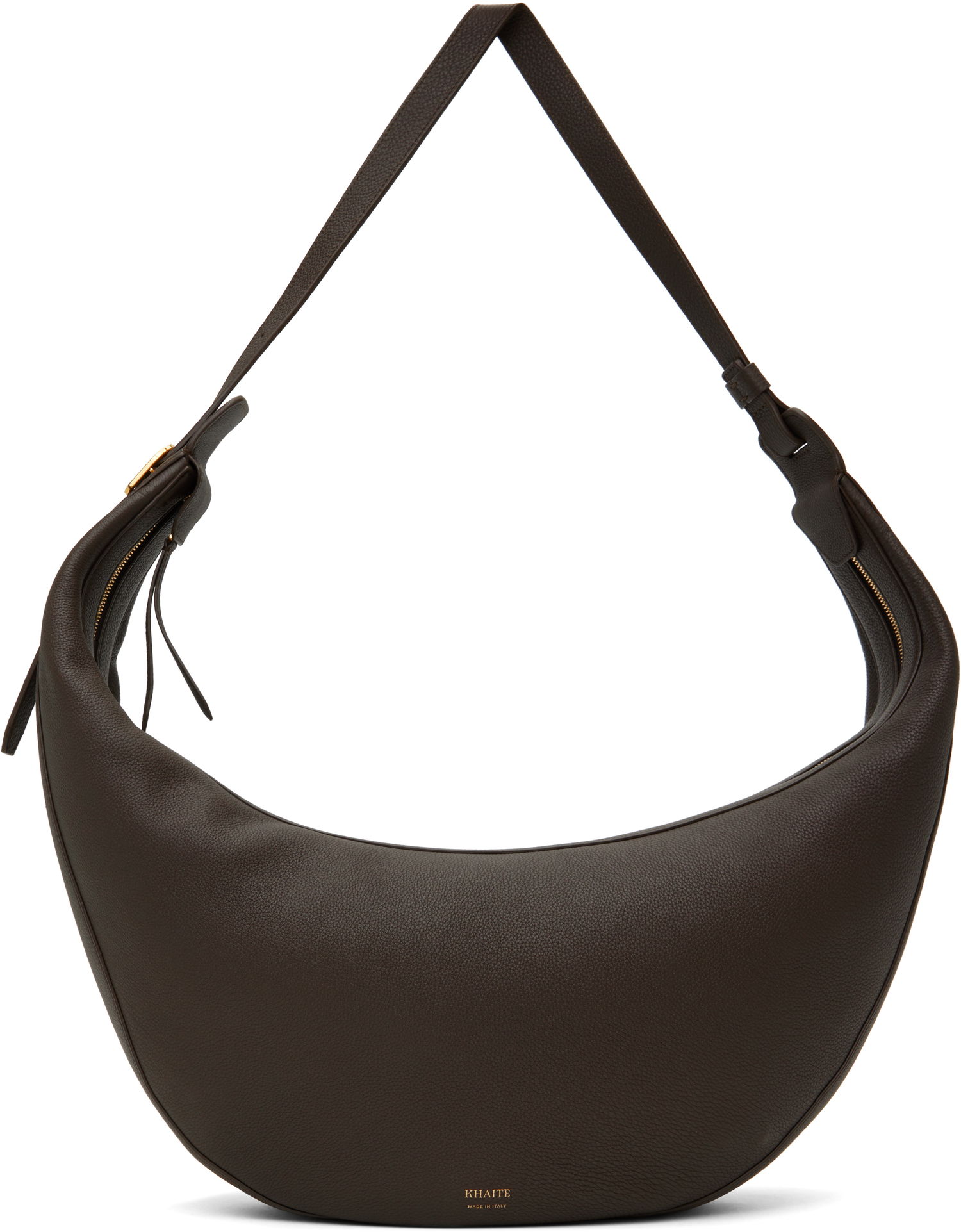 Taška cez rameno Khaite KHAITE Augustina Leather Shoulder Bag Hnedá | H6014-914, 0