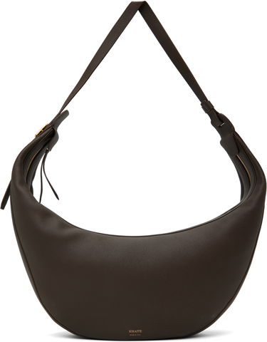 Taška cez rameno Khaite KHAITE Augustina Leather Shoulder Bag Hnedá | H6014-914, 0