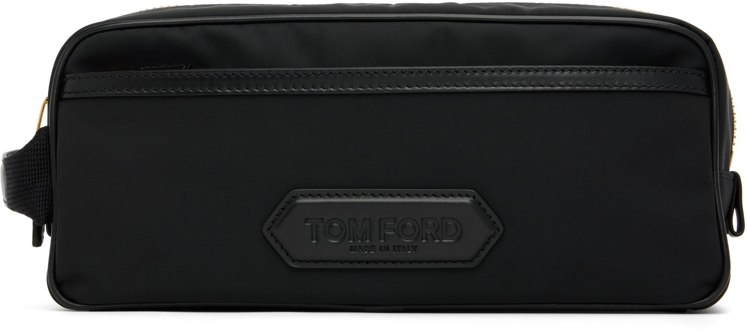 Cestovná taška Tom Ford Tom Ford Canvas Double Zip Toiletry Bag Čierna | Y0369-TNY017G, 0