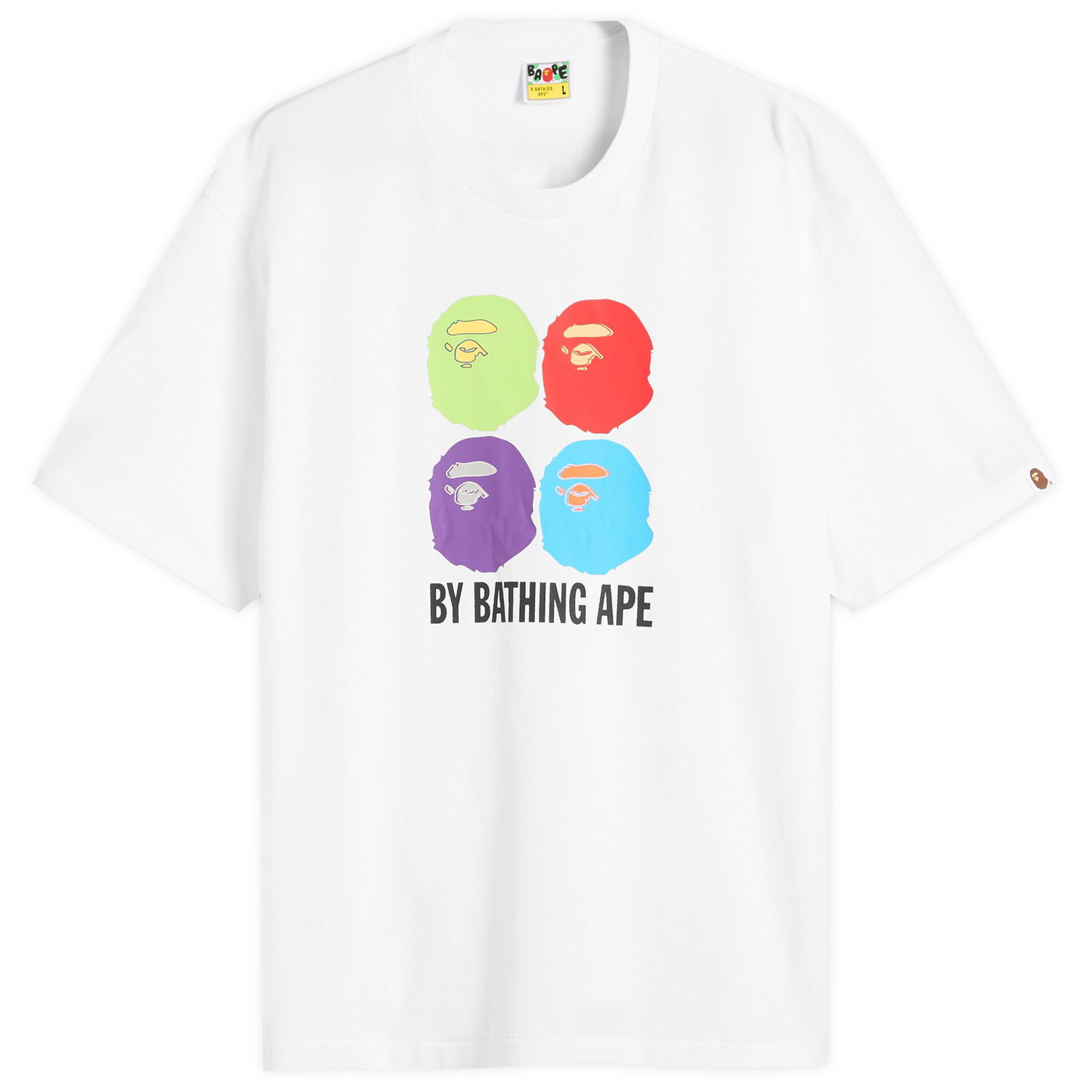 Tričko BAPE Multi Ape Head T-Shirt Biela | 001TEL801318M-WHT, 0