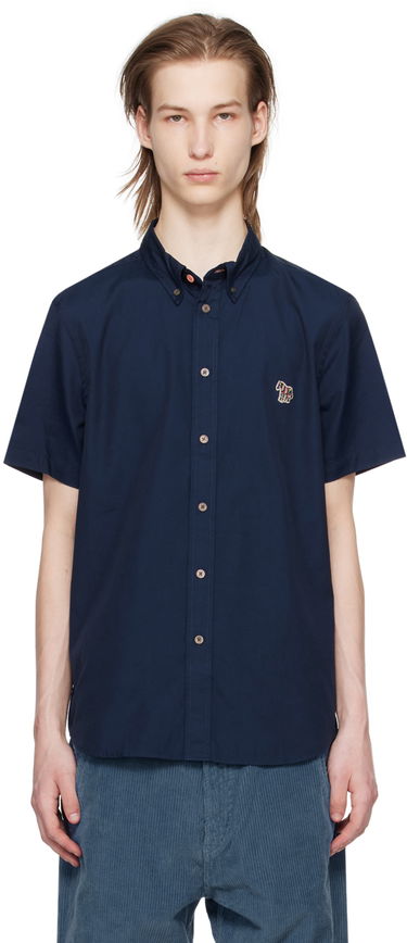 Košeľa Paul Smith PS Paul Smith Zebra Short Sleeve Shirt Navy | M2R-285U-FZEBRA-48, 0