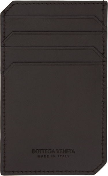 Peňaženka Bottega Veneta Leather Vertical Card Holder Čierna | 796963 V4LQ1 2113, 0