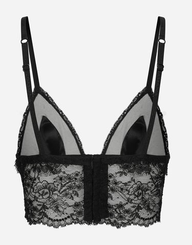 Podprsenka Dolce & Gabbana Lace Bralette Čierna | O7C46TONO23N0000, 1