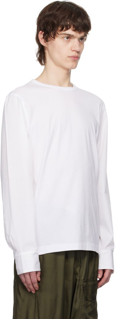 Tričko Dries Van Noten Dries Van Noten Paneled Long Sleeve T-Shirt Biela | 251-021106-1600, 1