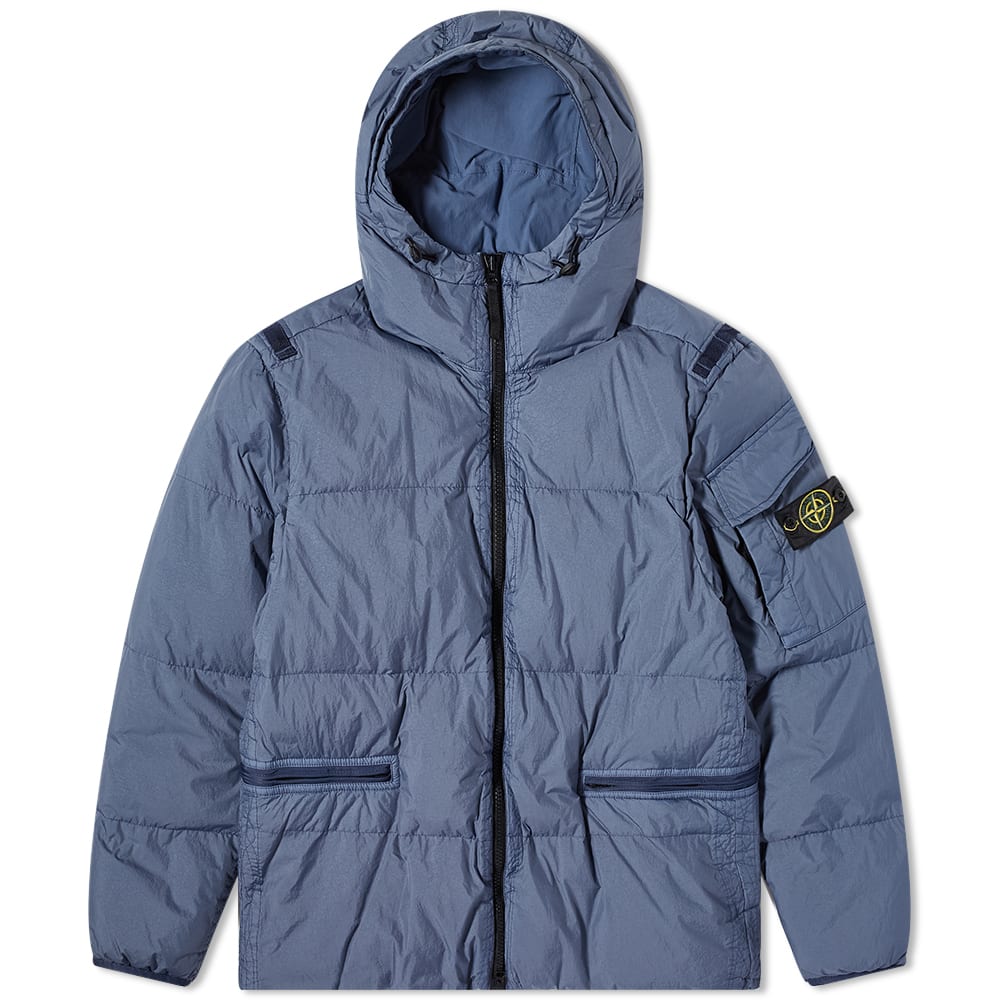 Prešívaná bunda Stone Island Crinkle Reps Down Jacket Modrá | 771540223-V0024, 0