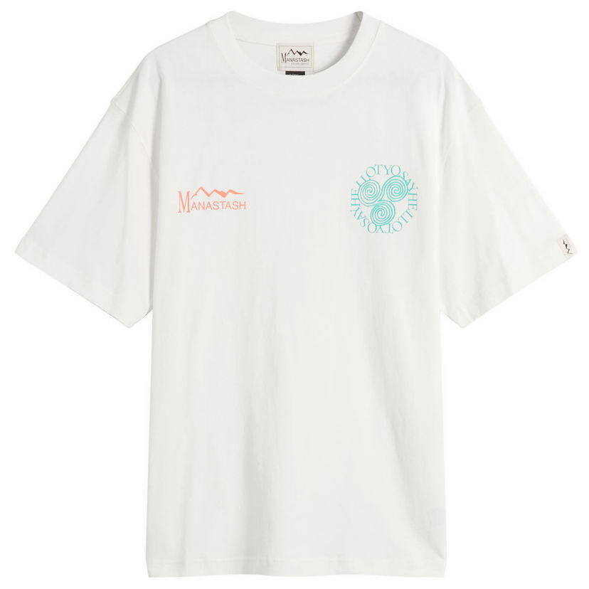 Tričko Manastash Say Hello T-Shirt, Size Small Biela | 7925234014-030