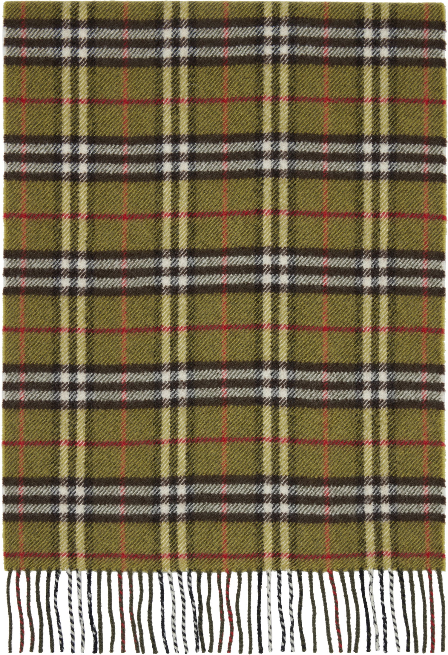 Šál Burberry Burberry British Wool Check Scarf Zelené | 8109459, 0