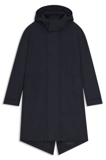 Bunda BOSS BECKHAM water-repellent hooded jacket Navy | 50553094