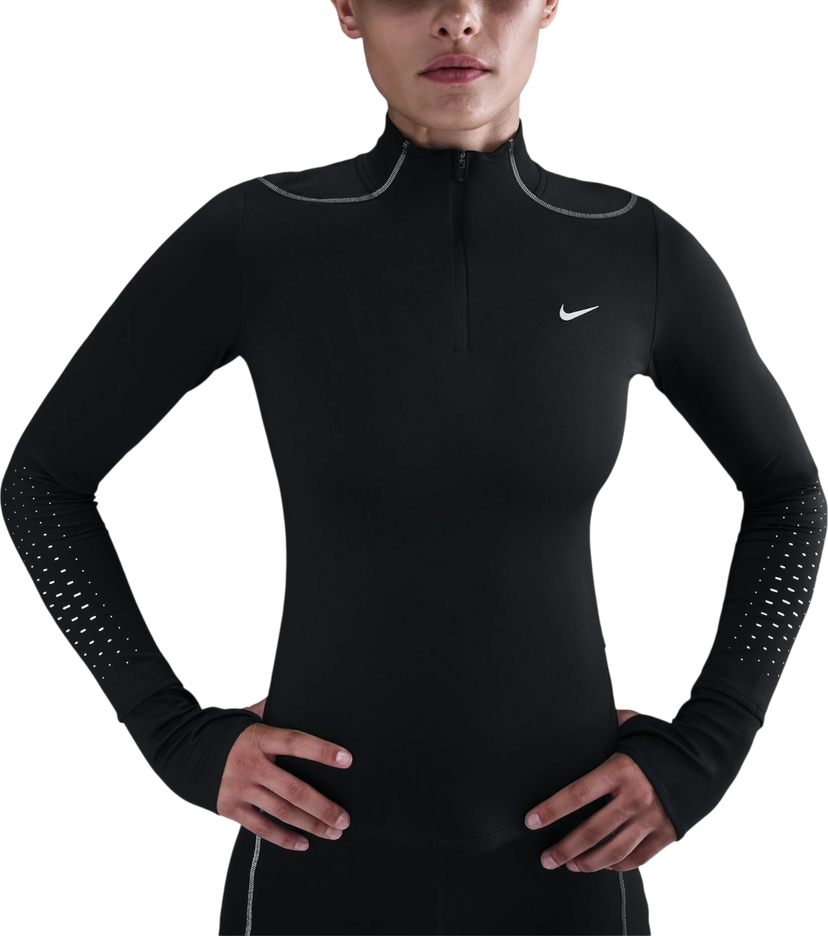 Mikina Nike Swift Reflective Long-Sleeve Quarter-Zip Top Čierna | hv2944-010