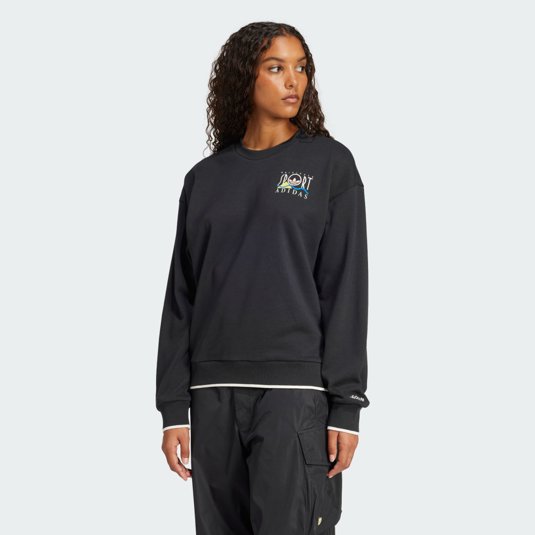 Mikina adidas Performance Adidas Sports Graphic Sweatshirt Čierna | JD1810, 0
