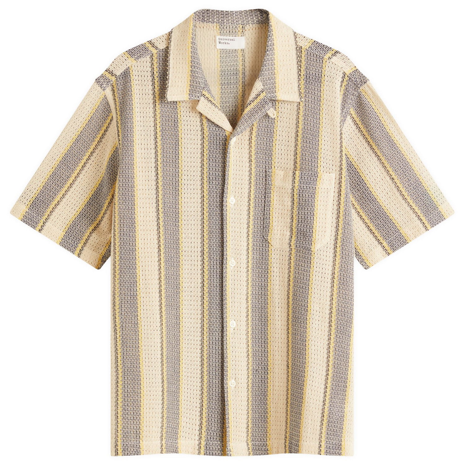 Košeľa Universal Works Universal Works Lattice Road Shirt, Size Large Žltá | P32064-GRY, 0