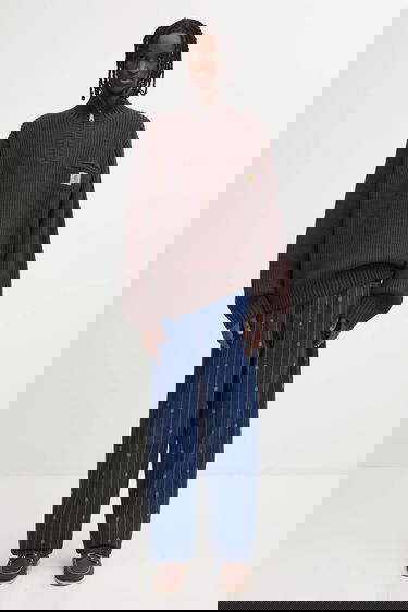 Sveter Carhartt WIP Detroit Half Zip Sweater Vínová | I035398.33HXX, 4