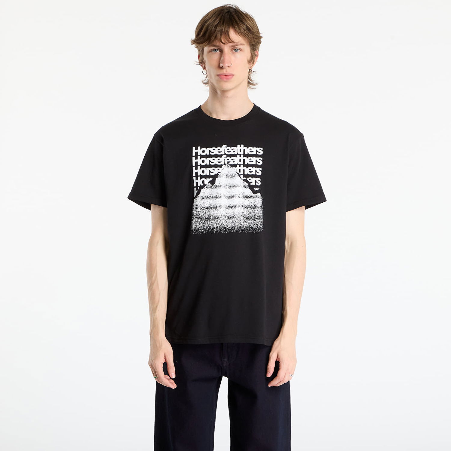 Tričko Horsefeathers Focus T-Shirt Čierna | SM1390B, 0