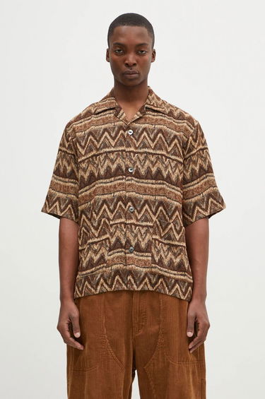 Košeľa Needles Needles Cabana Relaxed Shirt Hnedá | PU154, 0