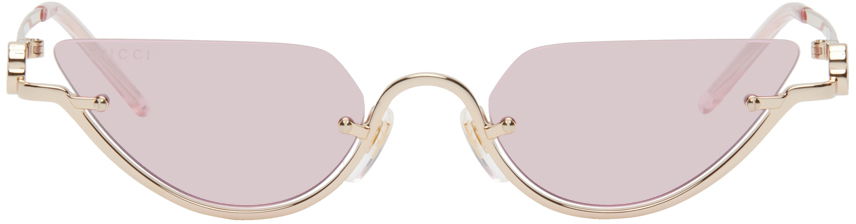 Gold Cat-Eye Sunglasses