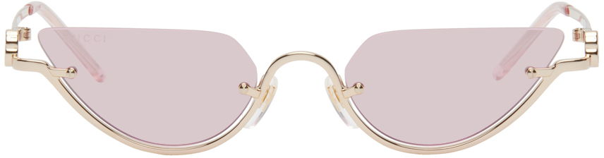 Slnečné okuliare Gucci Gold Cat-Eye Sunglasses Ružová | GG1603S, 0