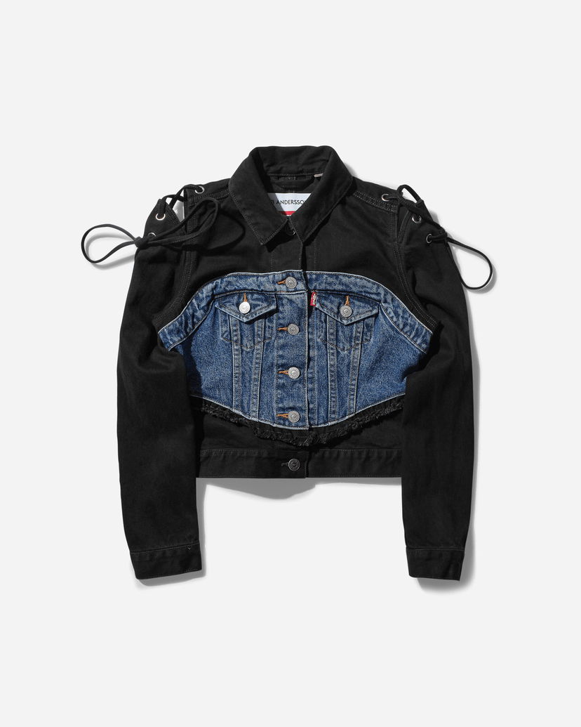 Bomber bunda Levi's ADSB Half Trucker Jacket Čierna | 00E5-0000 30