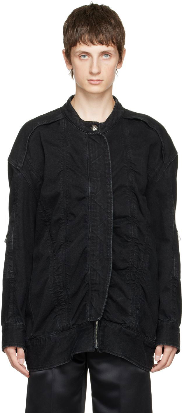 Bunda We11done We11done Bomber Denim Jacket Čierna | WD-DJ3-21-331-U-BK, 0