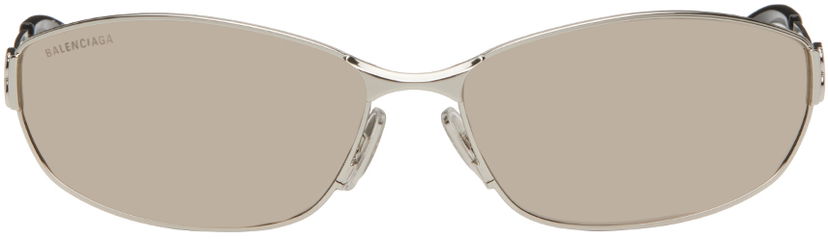 Slnečné okuliare Balenciaga Rectangular Sunglasses Šedá | BB0336S-006