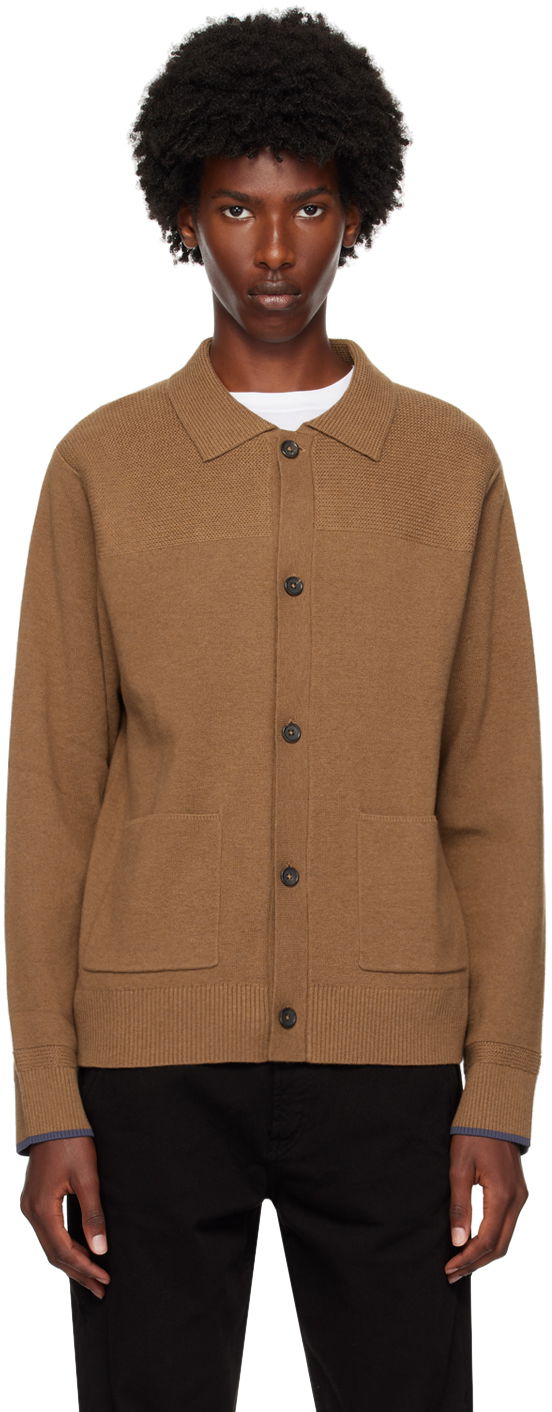 Sveter Paul Smith PS Paul Smith Spread Collar Cardigan Hnedá | M2R-953Y-N22148-67, 0
