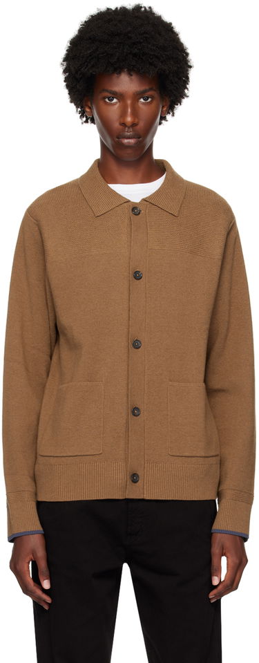 Sveter Paul Smith PS Paul Smith Spread Collar Cardigan Hnedá | M2R-953Y-N22148-67, 0