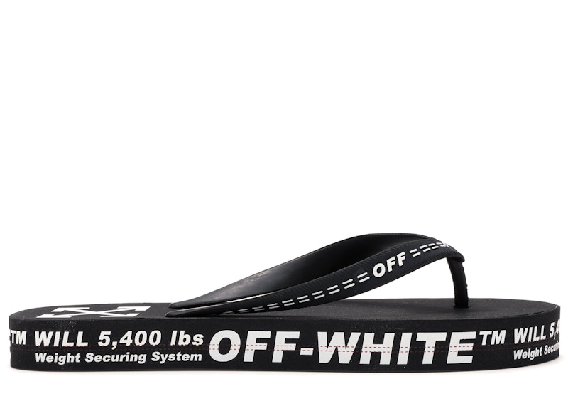 Tenisky a topánky Off-White Logo Typographic Flip Flop Black SS20 Čierna | OMIA131R20D270011000, 0