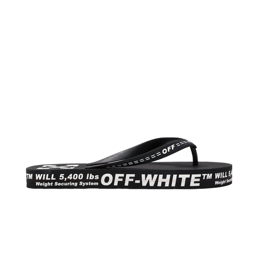 Tenisky a topánky Off-White Logo Typographic Flip Flop Black SS20 Čierna | OMIA131R20D270011000