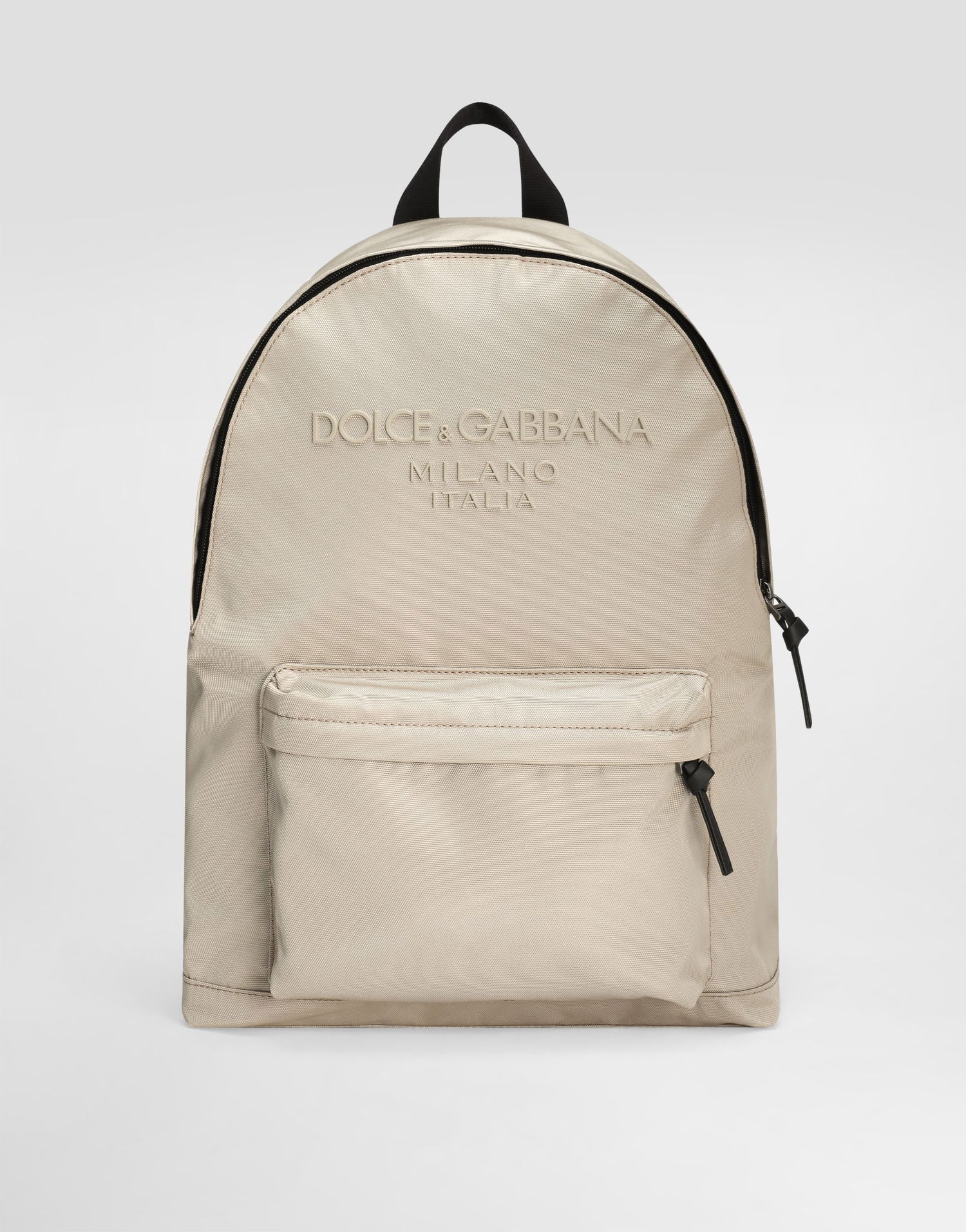 Batoh Dolce & Gabbana Dolce & Gabbana Nylon Logo Backpack Béžová | EM0074AB12480009, 0